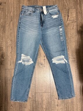 American Eagle Outfitters Distressed Light Blue Boyfriend Jeans